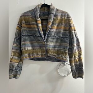 Beautiful vintage tapestry cropped jacket made in India 100% cotton